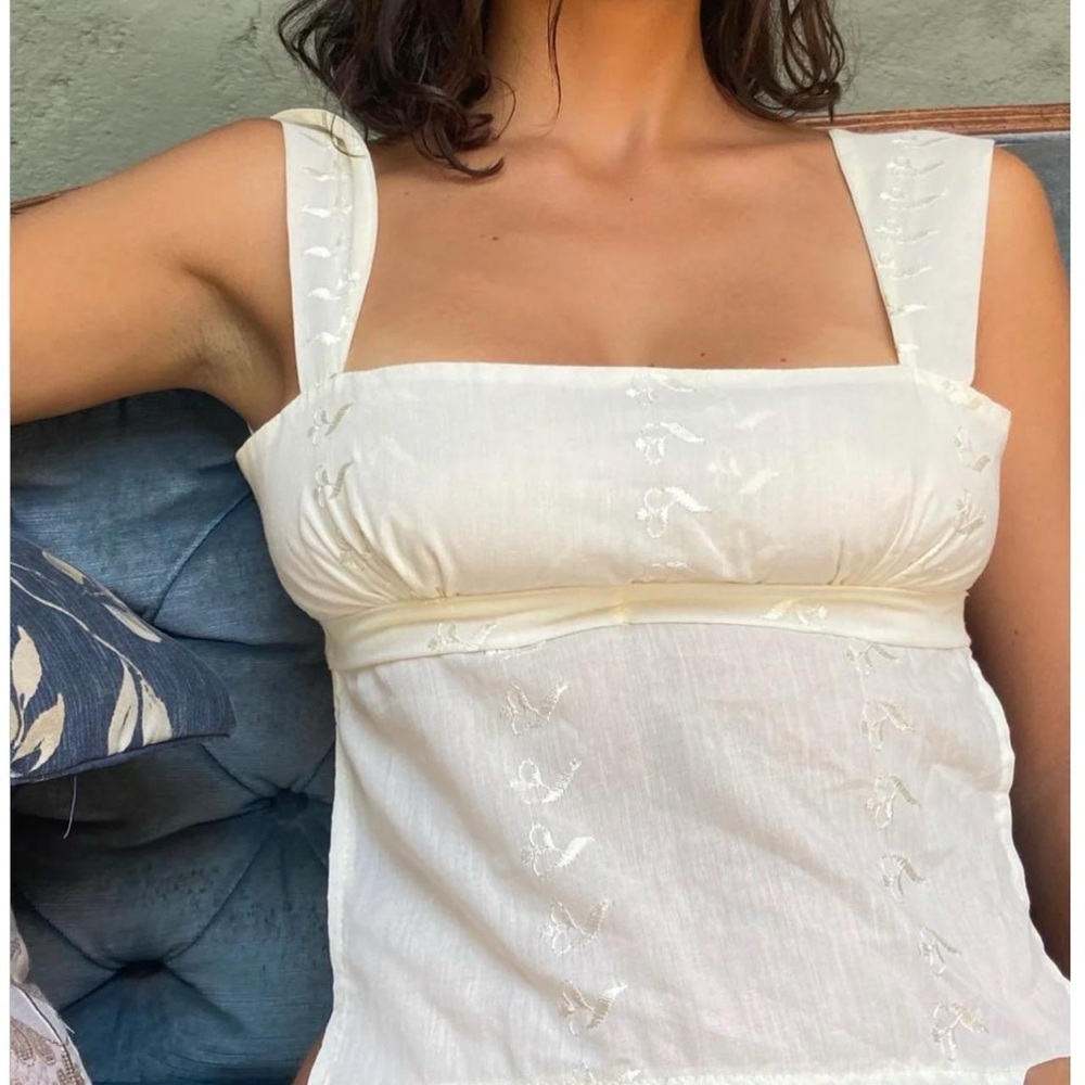 Elegant Cream Women's Top
